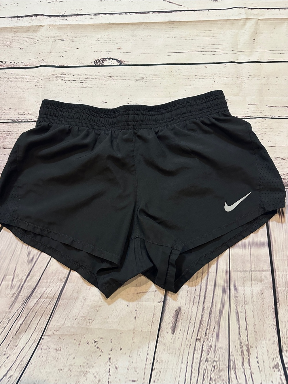 Nike Black Women's Athletic Running Shorts with Swoosh